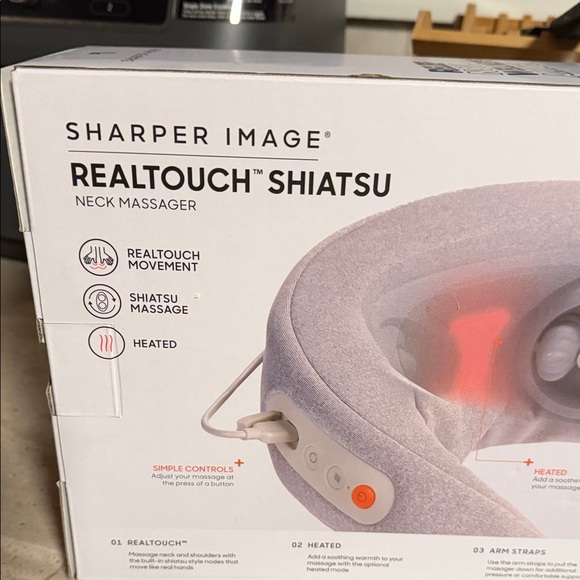 Sharper Image Gray Neck and Shoulder RealTouch Shiatsu Massager - Picture 5 of 9